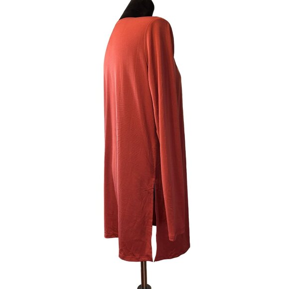 Shiela Rose Rust Red Open Front Cardigan S, NWOT - Picture 2 of 4